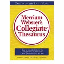 Hardback Collegiate Thesaurus, 894 Pages, 7-3/8x9-7/8, Sold as 1 each