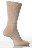 Mens 2 Pair Pringle Newburgh Bamboo, Plain Ribbed Socks