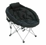 Ace RMOLMF-113 Living Accents Large Moon Chair - Black (Pack of 2)