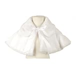 Toddler Little Girls Clothing WHITE FAUX FUR CAPE Shrug SWEET KIDS Girl 2T-12