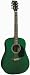 J Reynolds Dreadnought Full Size Acoustic Guitar- Transparent Green