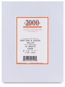 Clearprint 1000H Drafting Vellum - 24 x 36, Pkg of 100 Sheets
