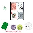 CopagT Bridge Size PLASTIC Playing Cards & Dealer Kit