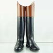 RD LADIES PULL ON DRESS BOOTS HUNTING SHOW RIDE TAN CUFF All Sizes Avaliable
