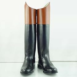 RD LADIES PULL ON DRESS BOOTS HUNTING SHOW RIDE TAN CUFF All Sizes Avaliable