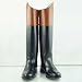 RD LADIES PULL ON DRESS BOOTS HUNTING SHOW RIDE TAN CUFF All Sizes Avaliable