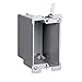 Pass & Seymour Slater Switch Outlet Box with Quick/Click, 18 cu-in, 1 Gang, 1 Outlet, Thermoplastic