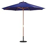 Oxford Garden Designs 9-Foot Garden Market Umbrella, Blue