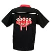 Vegas Baby Vegas Bowling Shirt Black & Red Swingmaster