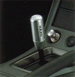 Razo RA89A Aluminum and Carbon Silver Quick Shift Automatic Shift Knob - Pack of 1