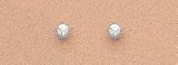 14kt White Gold Ball Earrings