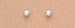 Jewelry : 14kt White Gold Ball Earrings