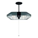 Westinghouse 64786 Garage Lighting Two-Light Twin Turbo Adjustable Pendant Fixture with Pull Chain, Torque Gray