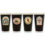 Guinness Vintage Label Logo Glasses  Set of 4