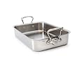 Mauviel Mcook Collection Rectangular Roasting Pan, Stainless Steel