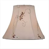 Candelabra Lamp Shade in Light Beige Jacquard