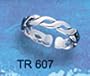 Wound Silver Celtic Toe Ring