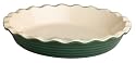 Emile Henry Le Potier 12-Inch Le Grand Pie Dish, Olive Green