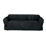 Rib-WeaveSofaSlipcover-Ebony