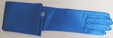 Imported Eighteen Inch Royal Blue Color Spandex Opera Gloves with for Wedding Prom Communion