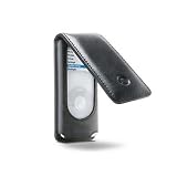 DLO PodFolio Leather Case for iPod nano 1G, 2G (Black)