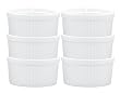 HIC Porcelain 4-Ounce Souffle Dish, Set of Six