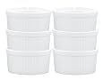 HIC Porcelain 4-Ounce Souffle Dish, Set of Six