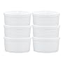 HIC Porcelain 4-Ounce Souffle Dish, Set of Six