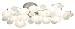 Possini Euro Lilypad Etched 30 Wide Ceiling Light Fixture