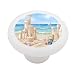 Sandcastles Decorative High Gloss Ceramic Drawer Knob