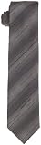 HUGO BOSS Men’s Diagonal Pattern Tie,Dark Grey,One Size