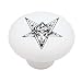 Devils Pentagram Decorative High Gloss Ceramic Drawer Knob