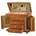 Mele 760-11 - Josephine 11.5" High Jewelry Box in Burlwood Oak Mele 760-11 - Josephine 11.5" High Jewelry Box in Burlwood Oak