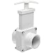 Valterra 6102 PVC Gate Valve, White, 1-1/2" Slip x Spig