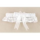 White Ribbon Striped Garter