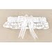  : White Ribbon Striped Garter