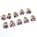 10 Pcs 3D Design Charm Rhinestones Crystal Nail Art Tips Manicure DIY Decoration