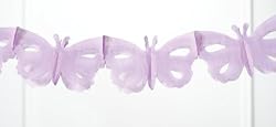 Set of 2 Butterfly Garland, Lilac