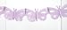 Set of 2 Butterfly Garland, Lilac