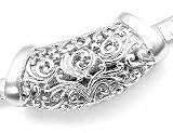 Sterling Silver Intricate Detailed Filigree Long Slide Pendant