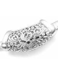 Sterling Silver Intricate Detailed Filigree Long Slide Pendant