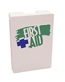 Medique 734M1PL 4-Shelf Metal First Aid Cabinet, Filled