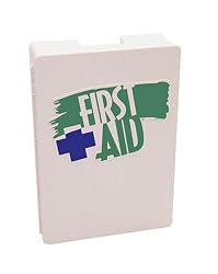 Medique 734M1PL 4-Shelf Metal First Aid Cabinet, Filled
