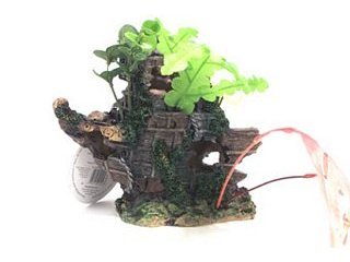 Aqua Ornament ship wrecks - SHIPWRECK FRONT-MED