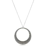 Zina Sterling Silver Round Pendant With Stingray Te