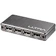 4 Port USB 2.0 Hub Brushed Aluminum