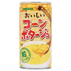 サンガリア おいしいつぶ入りコーンポタージュ 190g缶×30本入