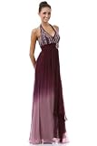 Ball Gown Formal Prom Halter Two Tune Dress #27013