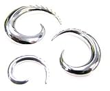 316L Surgical Stainless Steel Tribal Plug, 4g - Sold as a Pair