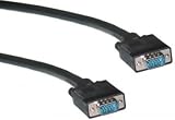 1d4us Hd15 (Svga) Male / Hd15 (Svga) Male, Coaxial, No Ferrite, Black, 3 Ft. Super VGA Cables, Super VGA Cables